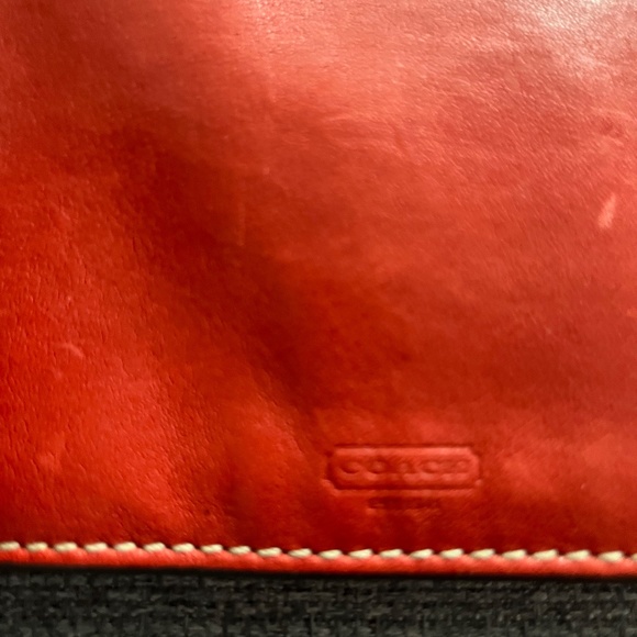 Coach Red Leather Clutch - Picture 4 of 9